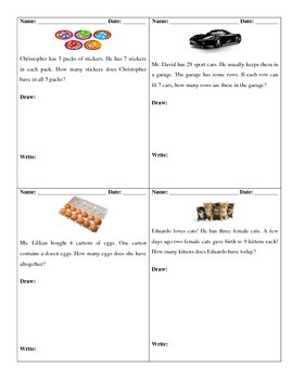 Preview of Multiplication and Division Task Cards