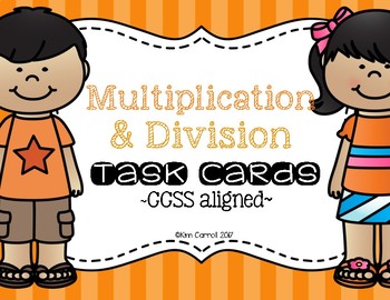 Preview of Multiplication and Division Task Cards