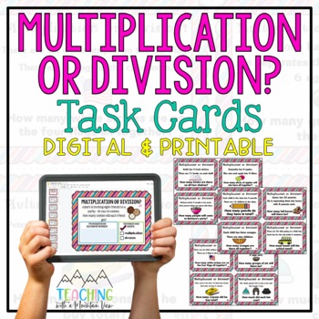 Preview of Multiplication and Division Task Cards