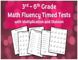 Multiplication and Division Timed Tests