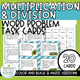 Multiplication and Division Word Problem Task Cards or Scoot
