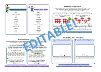 Preview of Multiplication and Division Word Problem Workbook