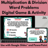 Multiplication and Division Word Problems Digital Game and