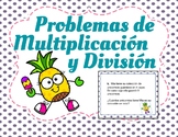 Multiplication and Division Word Problems--Spanish