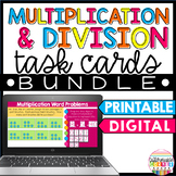 Multiplication and Division Word Problems Task Cards