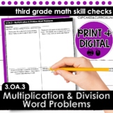 Multiplication and Division Word Problems | Third Grade Math 3.OA.3