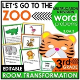 Multiplication and Division Word Problems | 3rd Grade Room Transformation