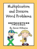 Multiplication and Division Word Problems- grades 3-4