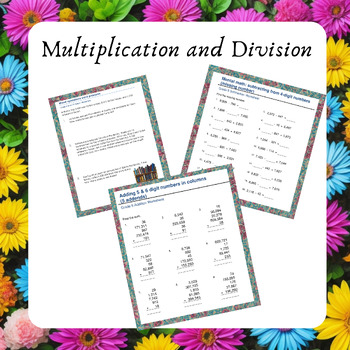 Preview of Multiplication and Division Worksheets: Challenging Practice