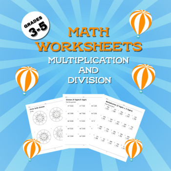 Preview of Multiplication and Division Worksheets, Fact Families, Input Output Tables ...