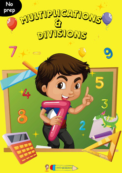 Preview of Multiplication and Division Worksheets | NO PREP