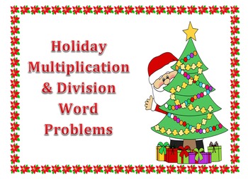 Preview of Multiplication and Divison Word Problems
