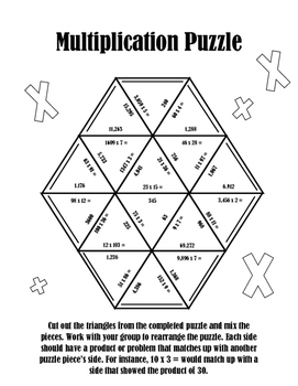 Multiplication and Long Division Puzzle by Motivation4Exploration