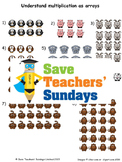 Multiplication Arrays Lesson Plans, Worksheets and More