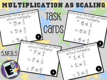 Preview of Multiplication as Scaling Task Cards