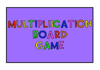 Preview of Multiplication board game! {120 question cards!}