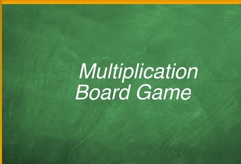 Preview of Multiplication board game
