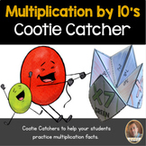 Multiplication by 10's Cootie Catcher/Fortune Teller- Perf