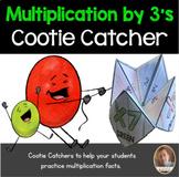 Multiplication by 3's Cootie Catcher/Fortune Teller- Perfe