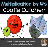 Multiplication by 4's Cootie Catcher/Fortune Teller- Perfe