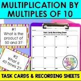 Multiplication by Multiples of 10 Task Cards | Math Center