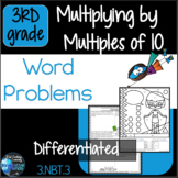 Multiplication by Multiples of 10 Word Problems 3rd Grade