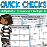 Multiplication by Numbers Ending in 0 Quick Checks