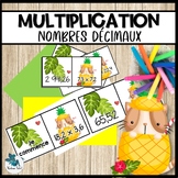 Multiplication de nombres décimaux Dominos