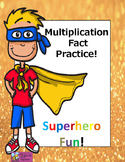 Multiplication fact sheets- Superhero theme