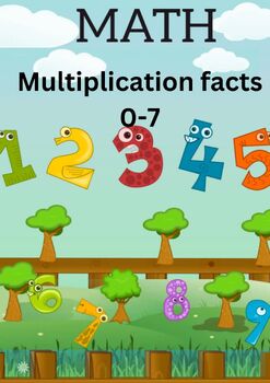 Preview of Multiplication facts 0-7