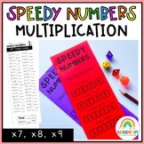 Multiplication facts Speedy Numbers booklet - multiplying 