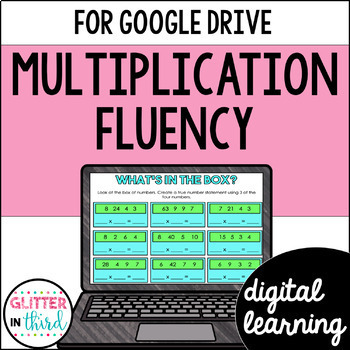 Preview of Multiplication facts fluency Activities for Google Classroom