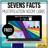Multiplication facts sevens (7s) Boom Cards™ | Digital activity