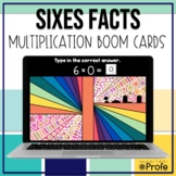 Multiplication facts sixes (6s) Boom Cards™ | Digital activity