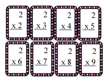 Preview of Multiplication flash cards