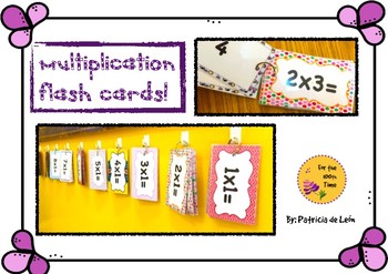 Preview of Multiplication flashcards