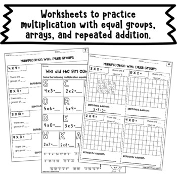 multiplication for google classroom equal groups arrays repeated