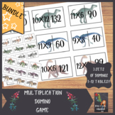 Multiplication game, dominos, matching maths game, dinosau