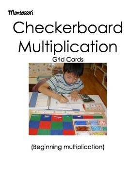 Preview of Montessori Checkerboard Multiplication (beginners)