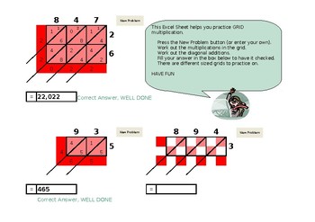 Preview of Multiplication grid written method - paperless classroom