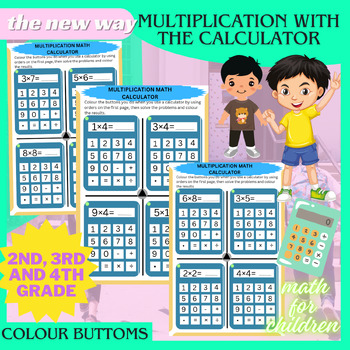 Preview of Multiplication in the Calculator for Children with a New Way 2nd, 3th Grade Math