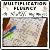 Multiplication maze for times tables and problem solving