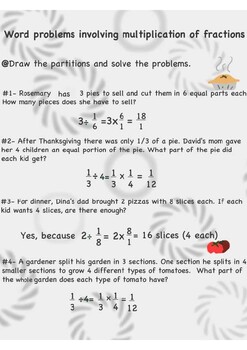 problem solving multiplying fractions