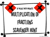 Multiplication of Fractions Scavenger Hunt