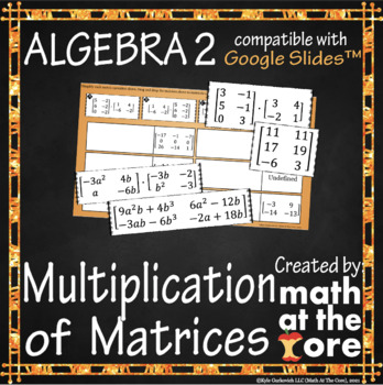 Preview of Multiplication of Matrices for Google Slides™