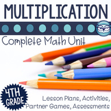 Multiplication of Whole Numbers 4th Grade Math Unit