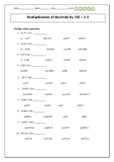 Multiplication of decimals by 100 -2.2