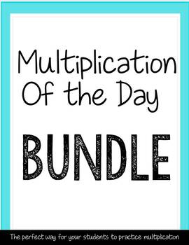 Preview of Multiplication of the Day ULTIMATE BUNDLE