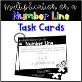 Multiplication on a Number Line Task Cards
