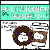 Multiplication on a Number Line Task Cards and Assessments
